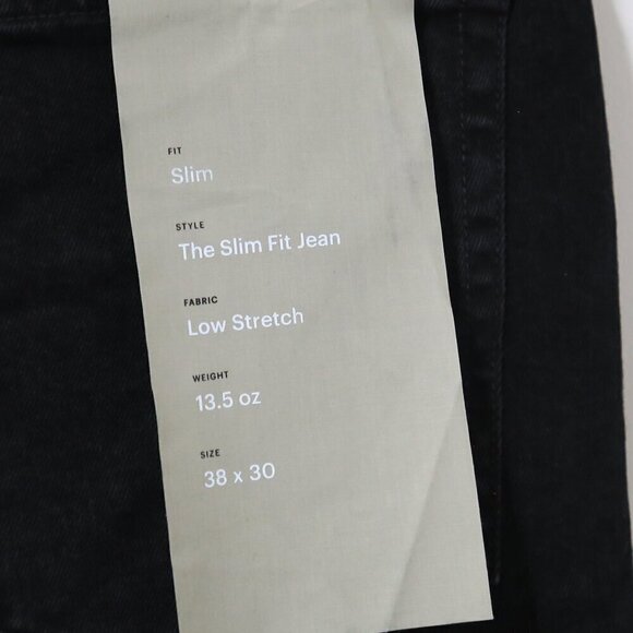 NWT Everlane The Slim Fit Jean Low Stretch Men's Black Size 38x30 - Picture 4 of 9